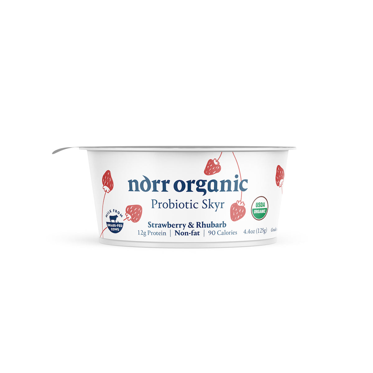 Organic Strawberry & Rhubarb Skyr Yogurt