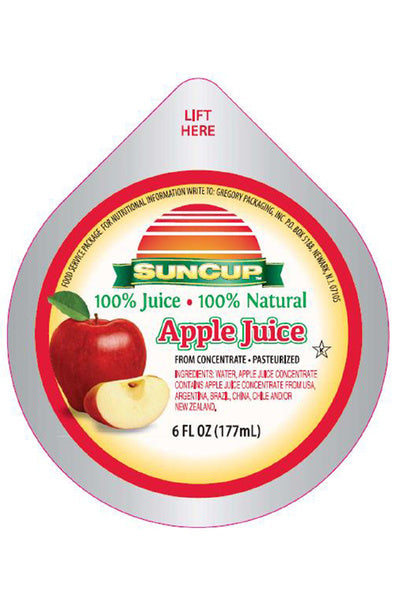 6oz Frozen Apple Juice Cups