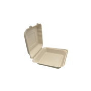 9x9 Fiber Hinged Container