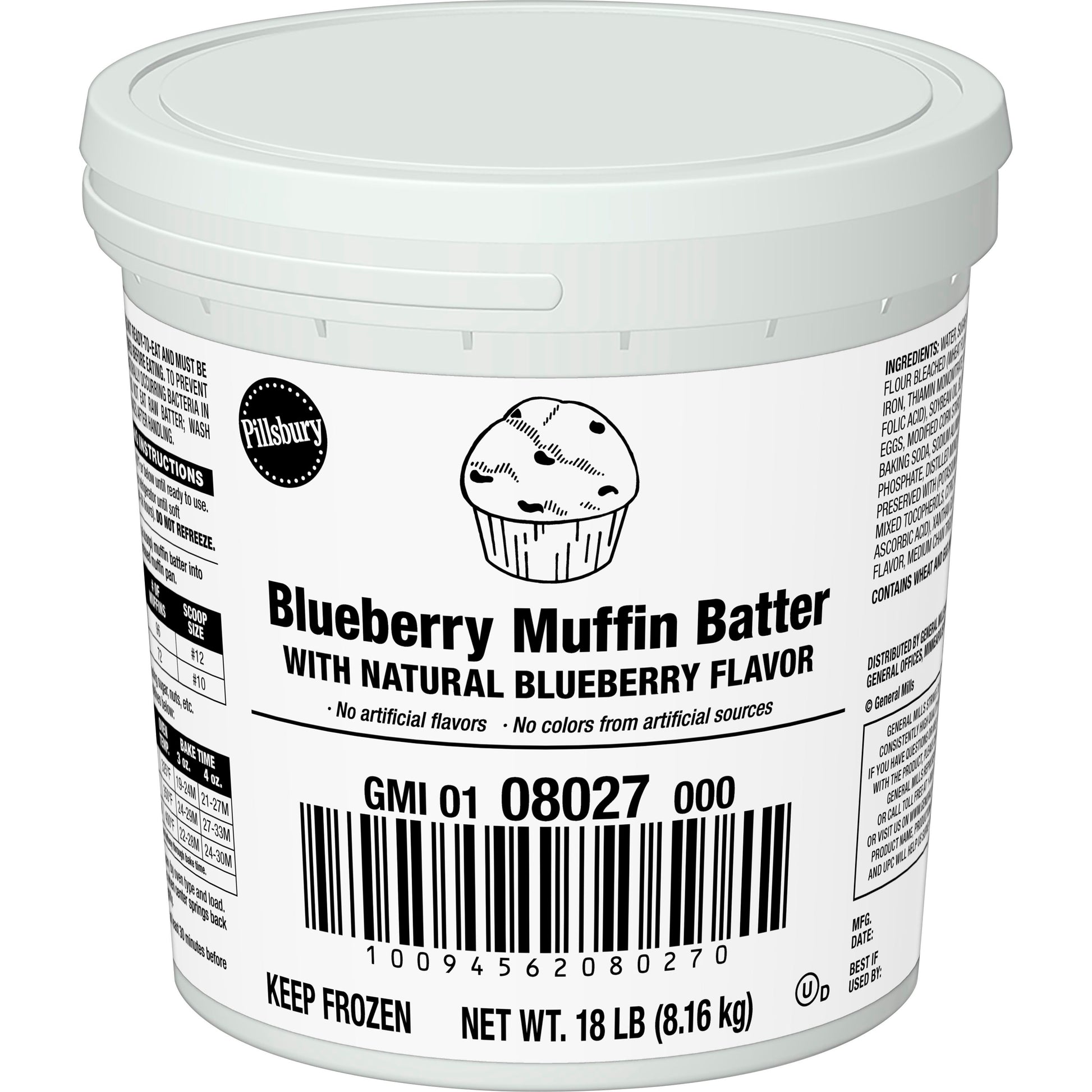 Muffin Batter Pail Frozen Blueberry
