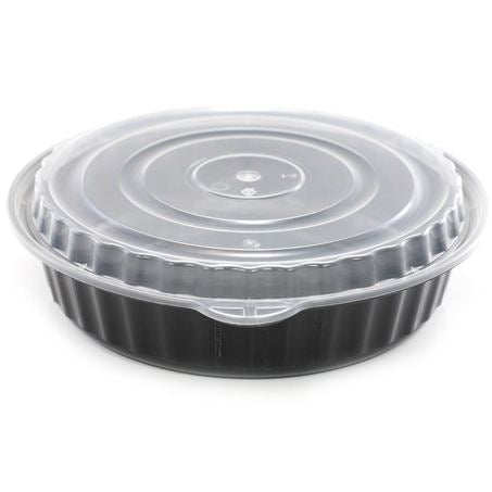 9in 48oz Black Micro Containers