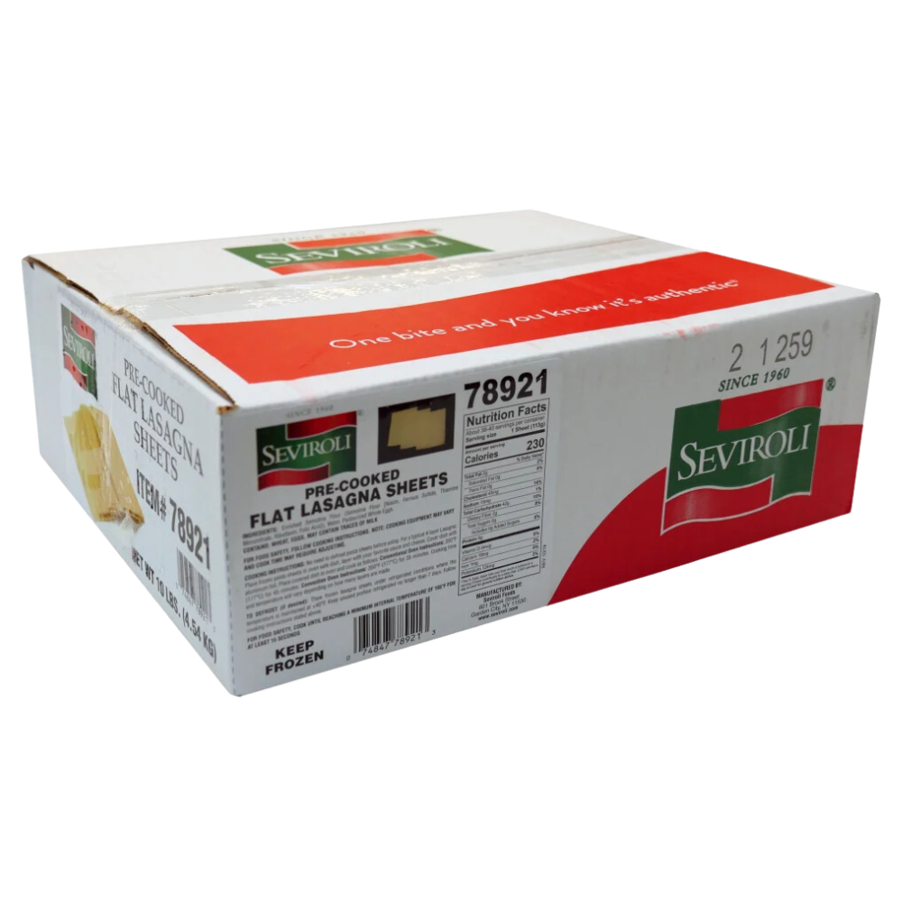 Pre-Cooked Flat Lasagna Sheets