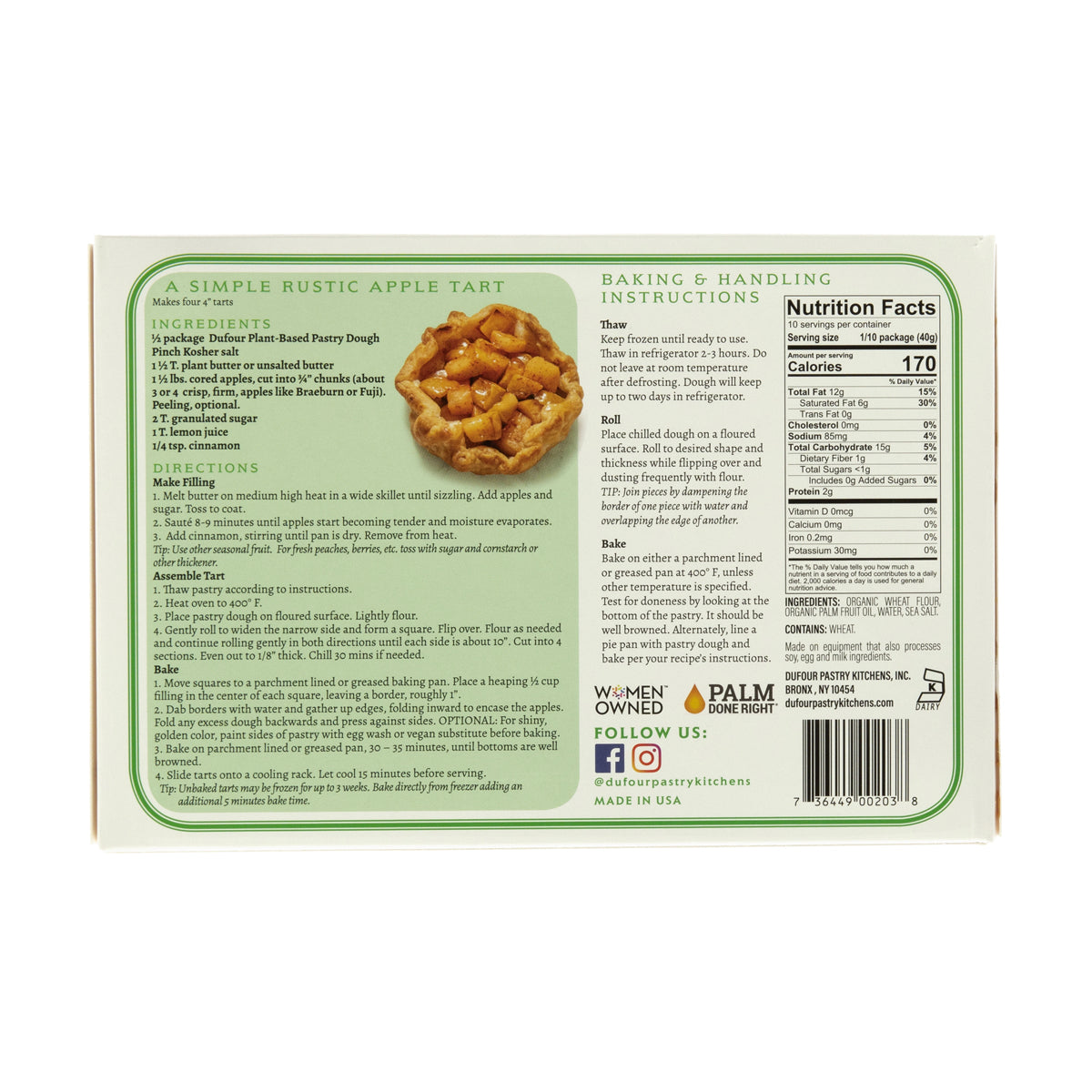 Plant Based Retail Pastry Dough