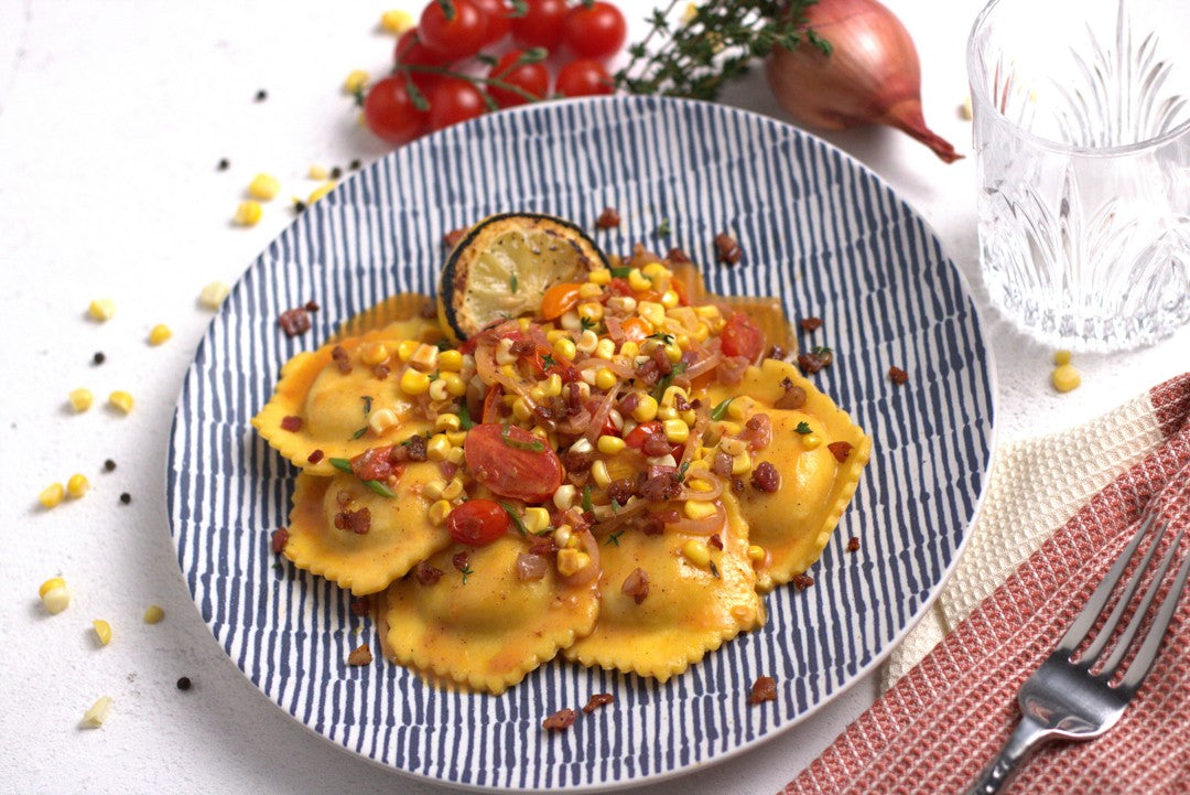 Large Hexagonal Lobster Ravioli