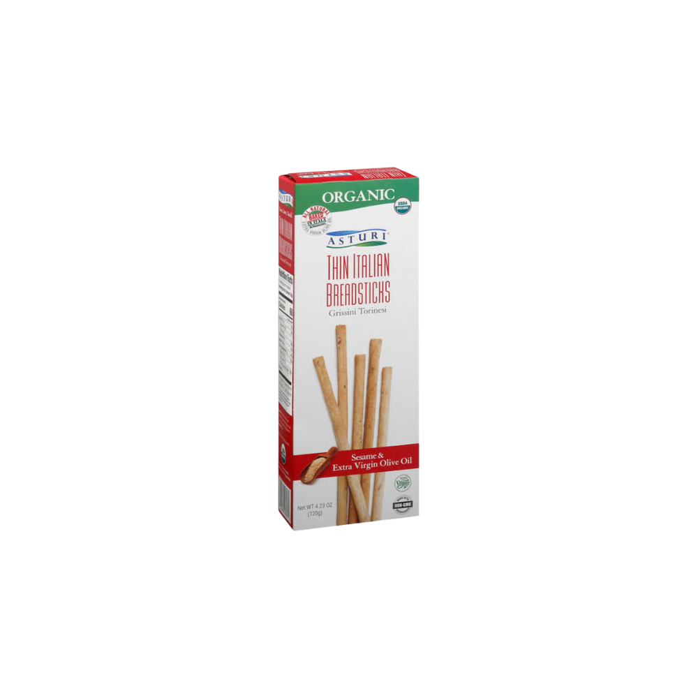 Sesame And EVOO Organic Thin Breadstick