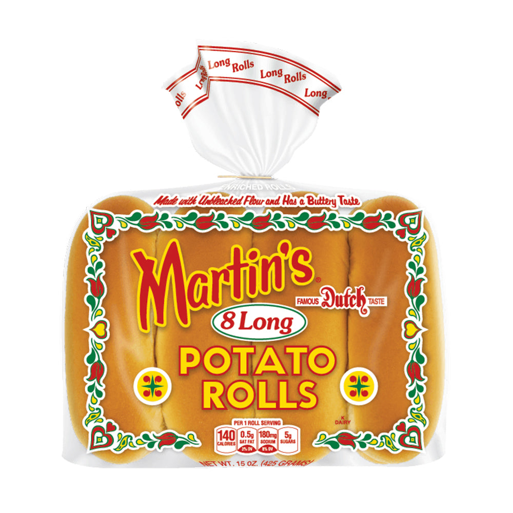Long Potato Hot Dog Roll