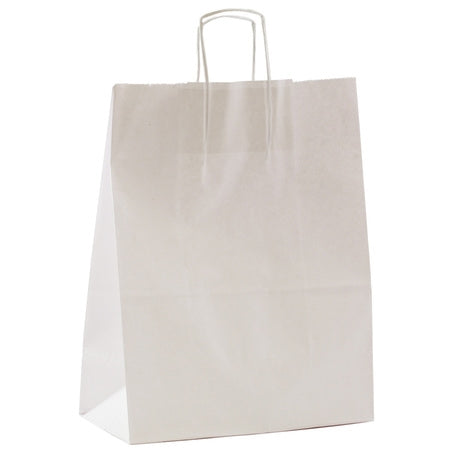 White Paper Shopping Bag 13x7x17