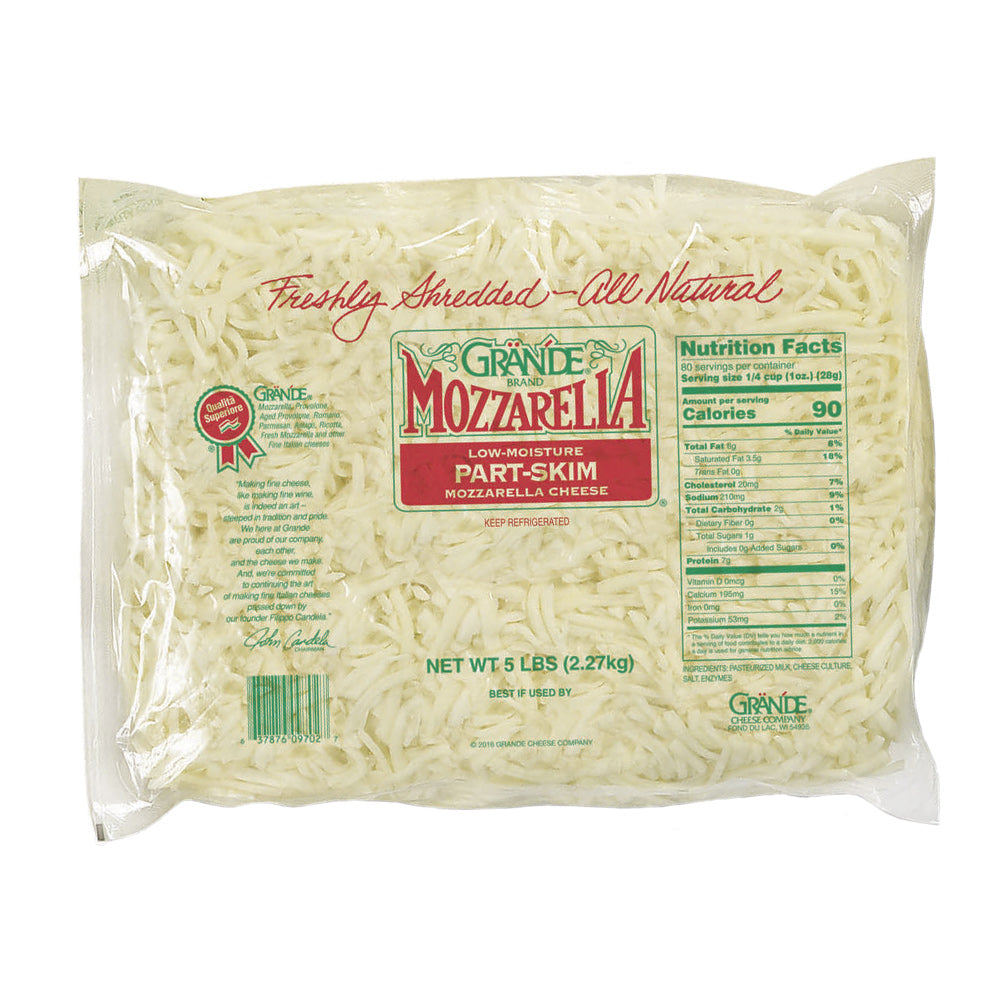 Part Skim Shredded Mozzarella Cheese