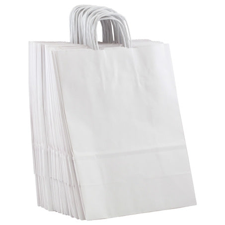 White Paper Shopping Bag 10x5x13