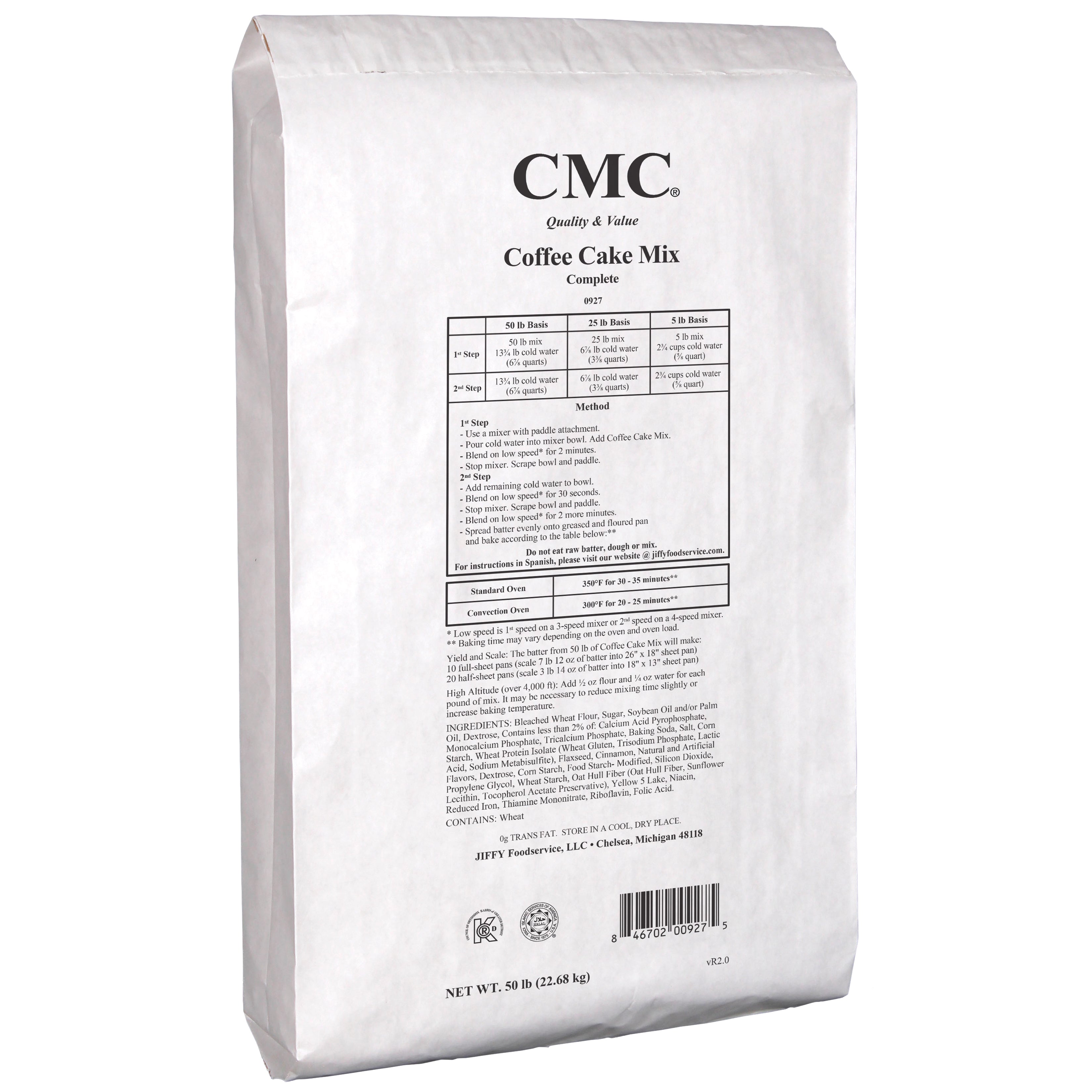 50lb Coffee Cake Mix