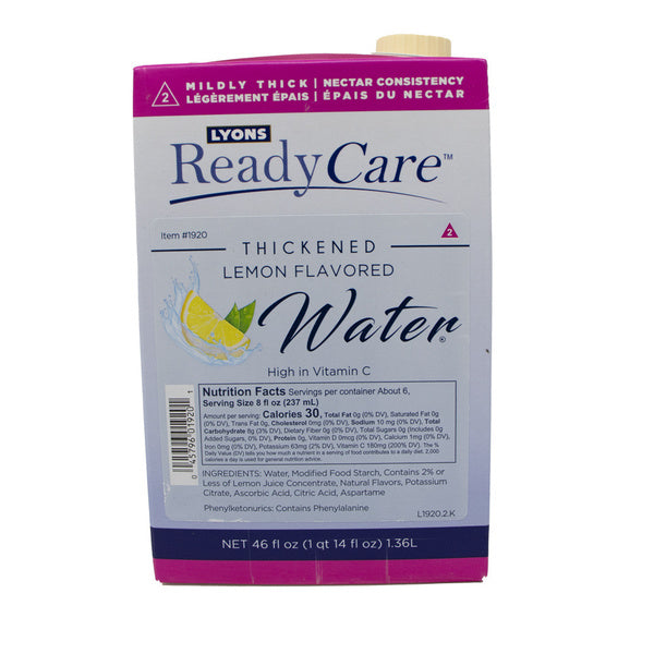 Water with Lemon Nectar Consistency