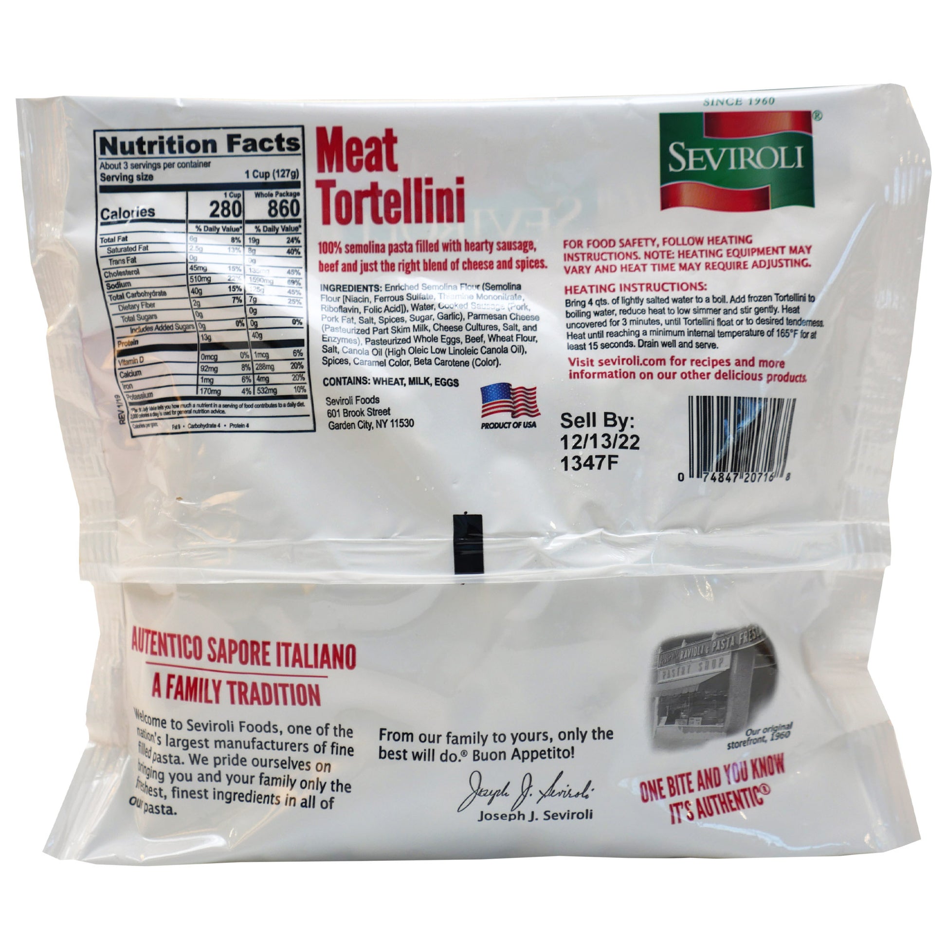 Meat Tortellini Pasta 14oz