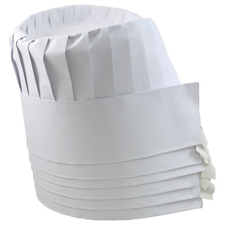 7 Inch Pleated Paper Chef Hat