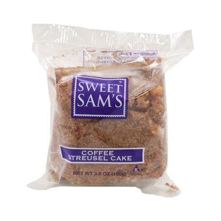 Individually Wrapped Streusel Coffee Cake