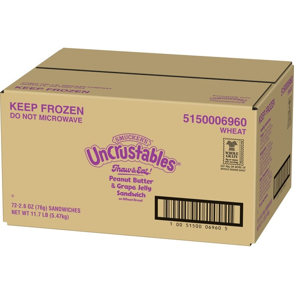 * Uncrustable PB & Grape Jelly Sandwich
