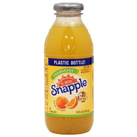 Orange Beverage Plastic Bottle