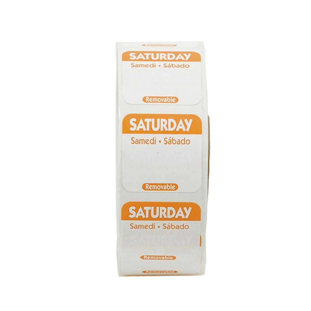 1 Inch Satruday Removable Label