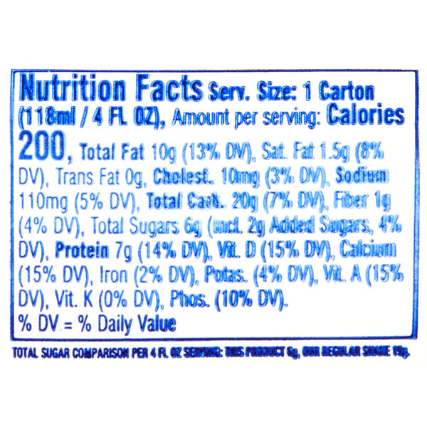 Chocolate Reduced Sugar Nutritional Shake