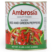 Red And Green Pepper Strips