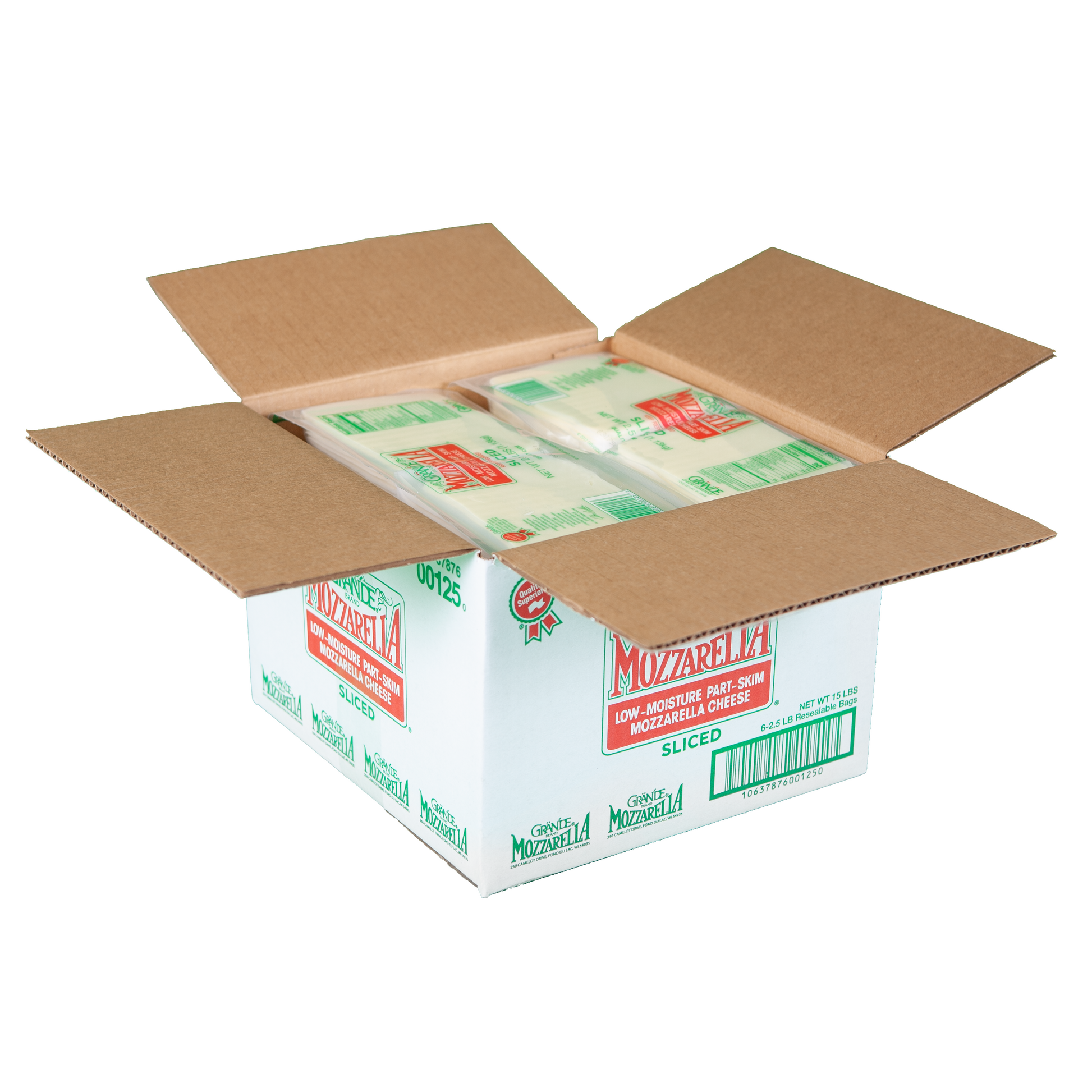 Sliced Part Skim Mozzarella Cheese