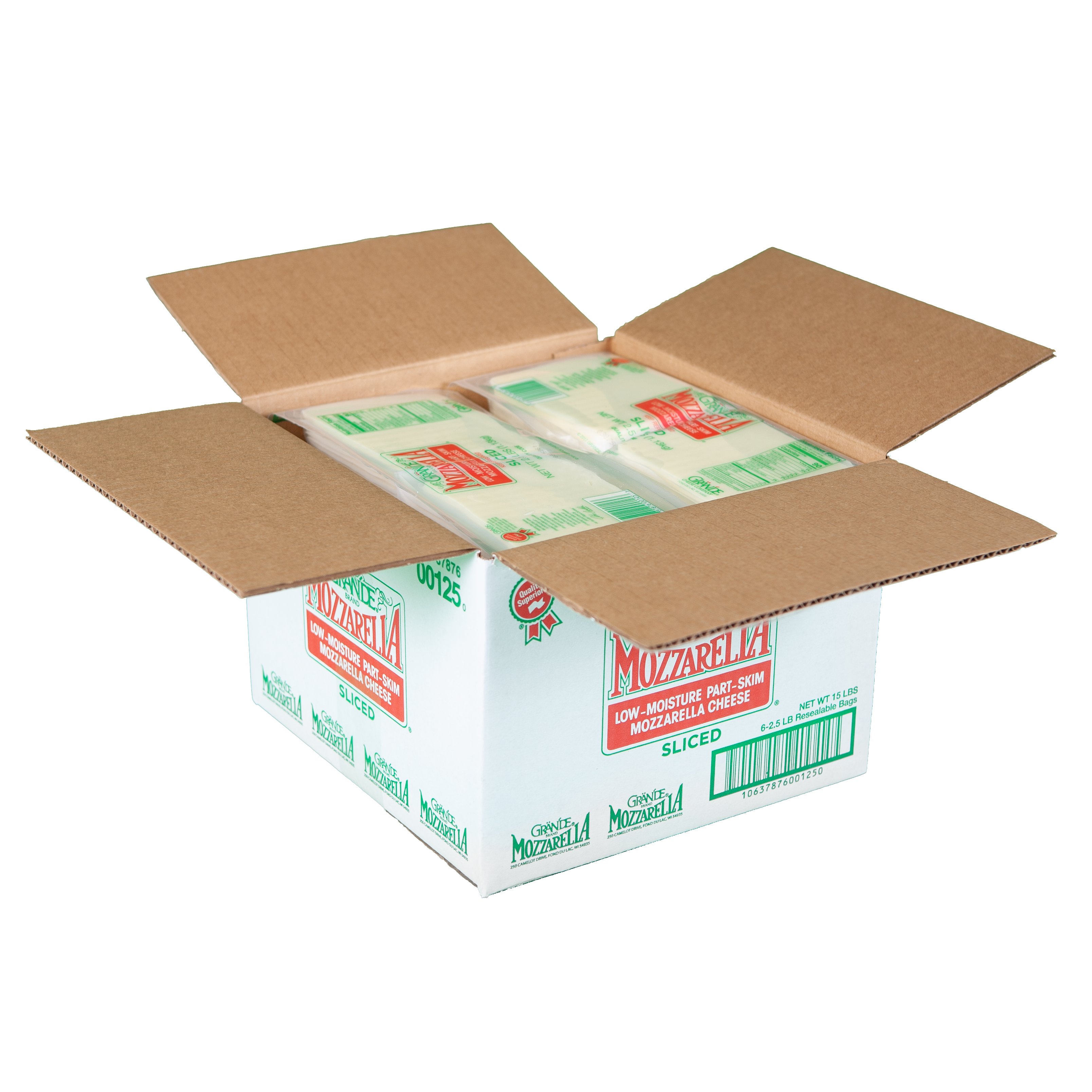 Sliced Part Skim Mozzarella Cheese