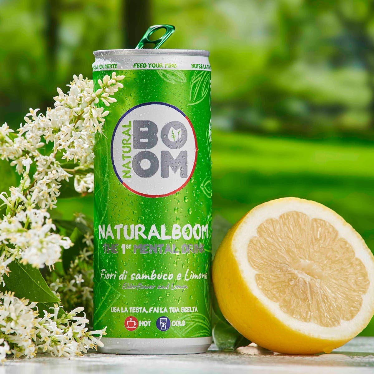 Natural Boom Elderflower Lemon Can