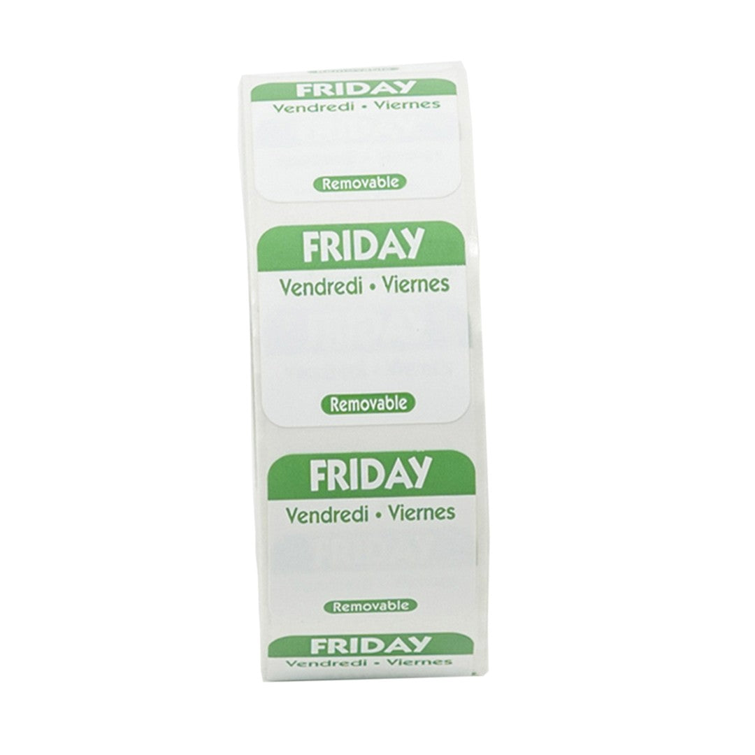 Friday 1 Inch Removable Labels