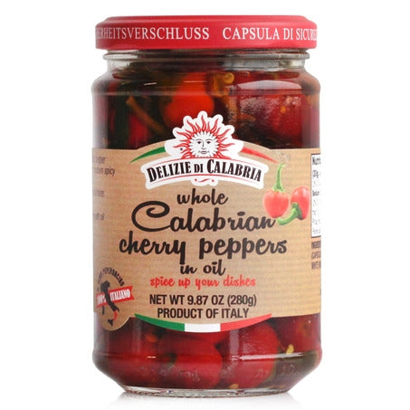 Hot Cherry Peppers in Oil