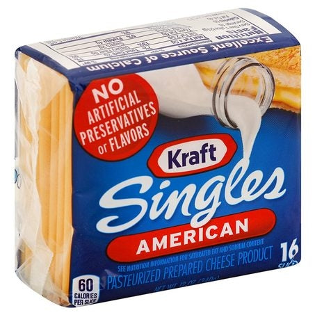 Individually Wrapped American Cheese 16 Slices