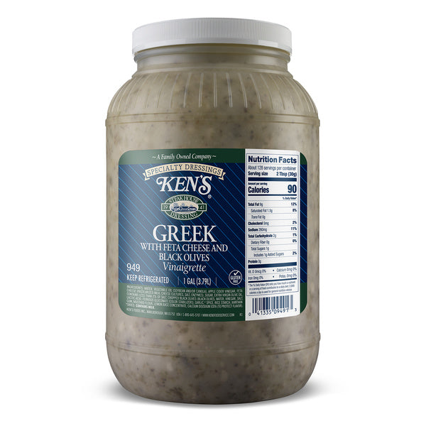 * Greek with Feta Cheese and Black Olive Vinaigret