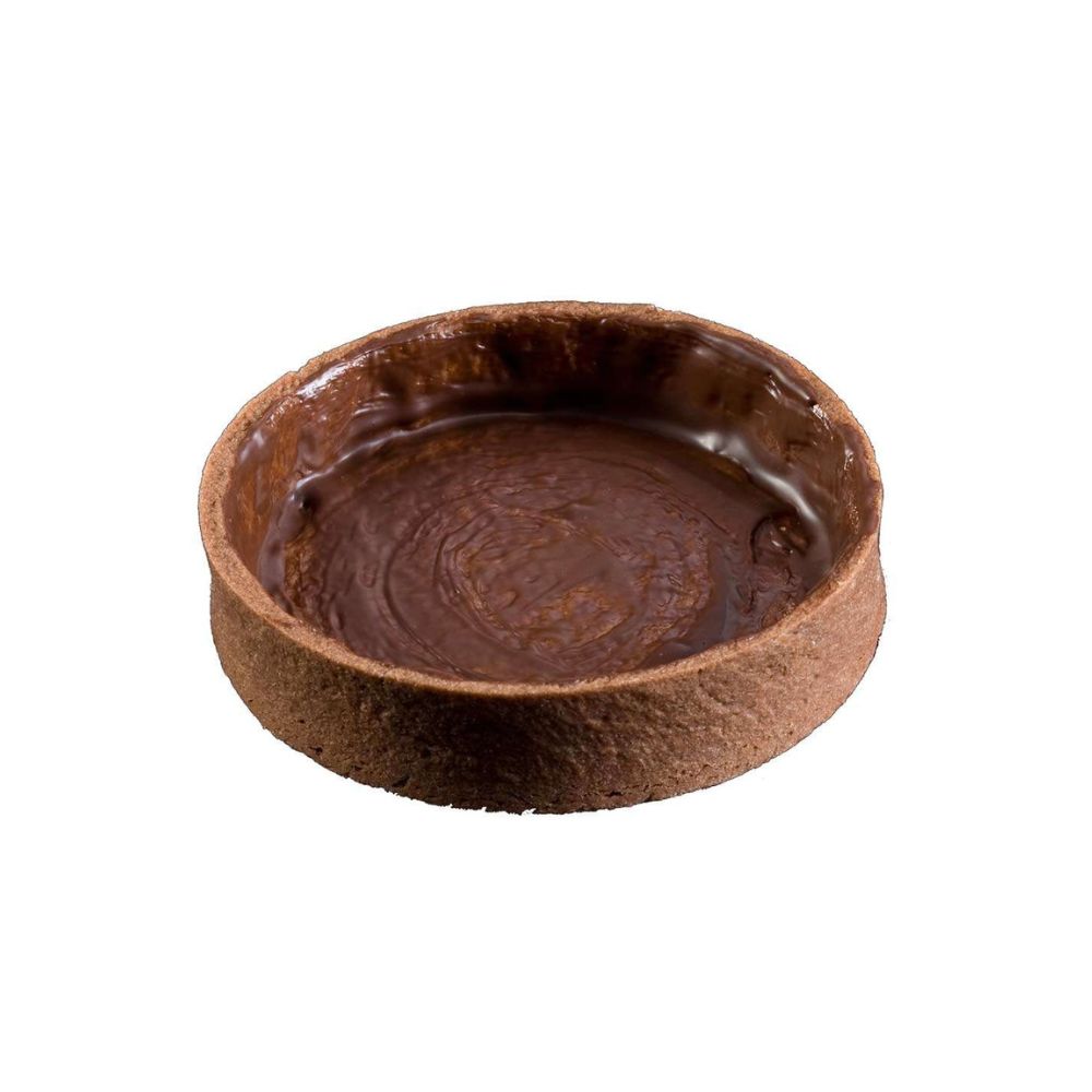 Large Round Tart Shell with Chocolate Coating
