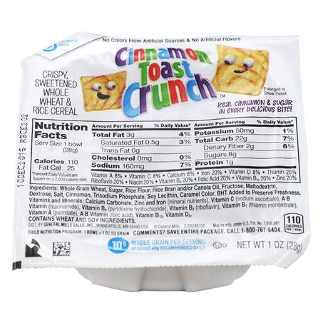Cinnamon Toast Crunch Single Serve Bowl