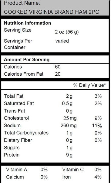 Thin Trimmed Virginia Ham
