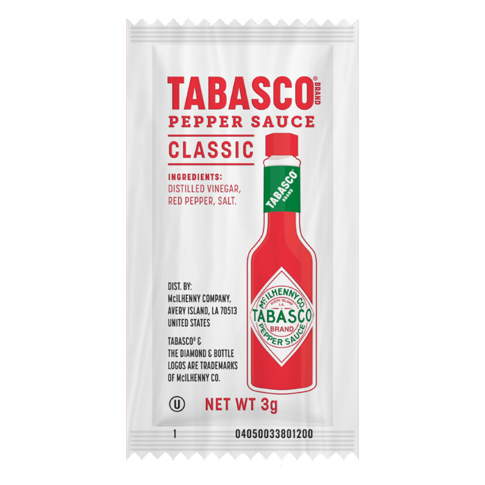 * Tabasco Sauce Packets