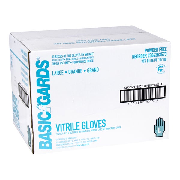 * Large Blue Vitrile Gloves