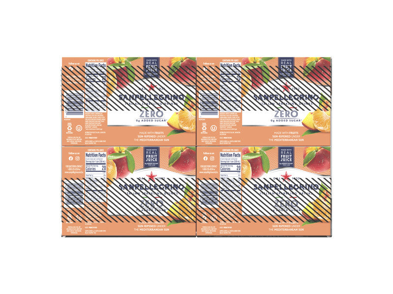 Zero Sugar Peach Sparkling Drink