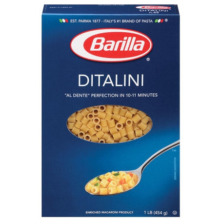 * Ditalini Pasta