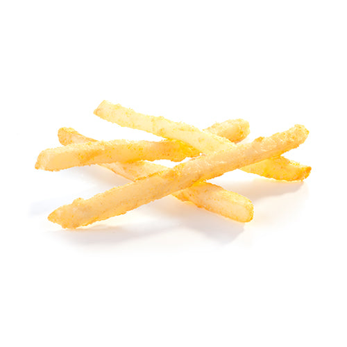 * 3/8 Inch Regular Cut Clear Coated Fries