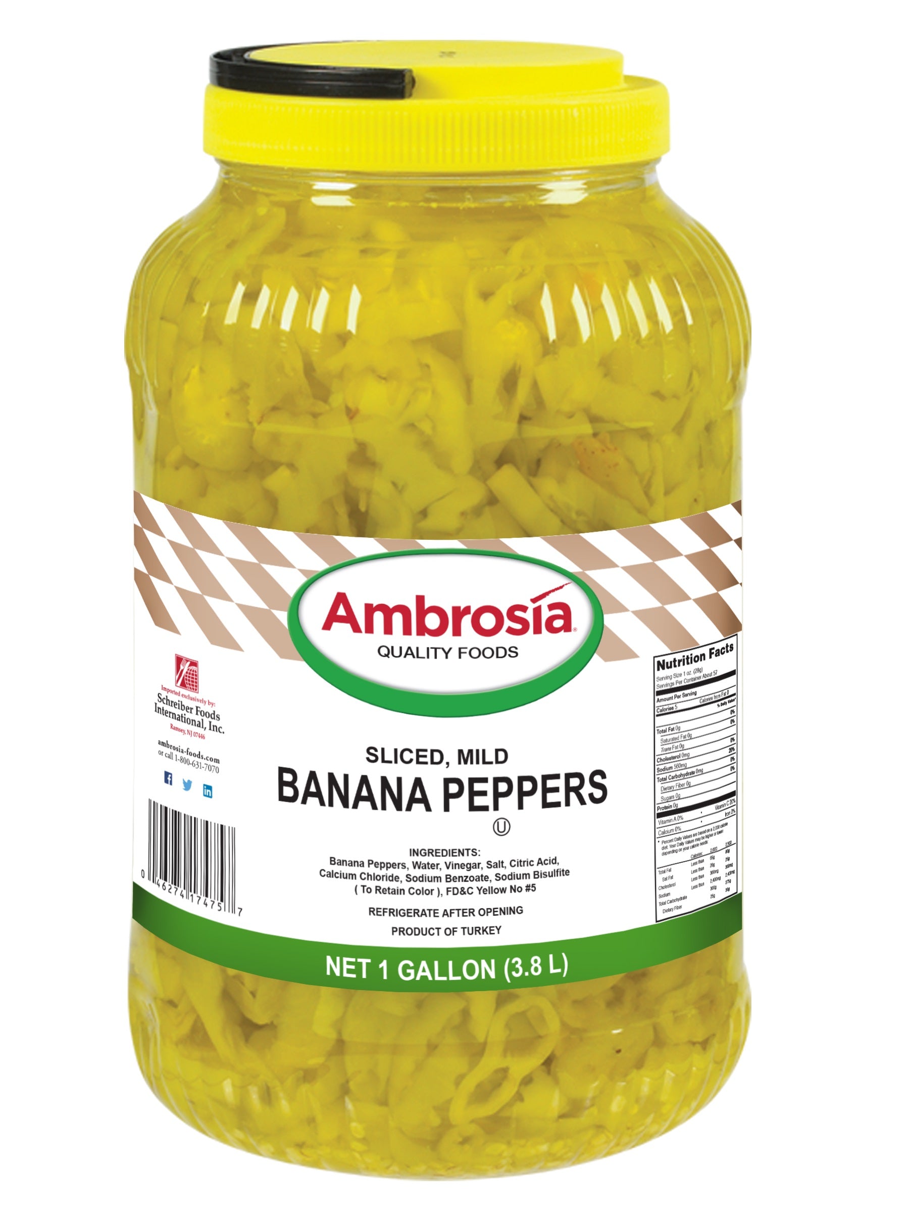 Mild Banana Pepper Rings