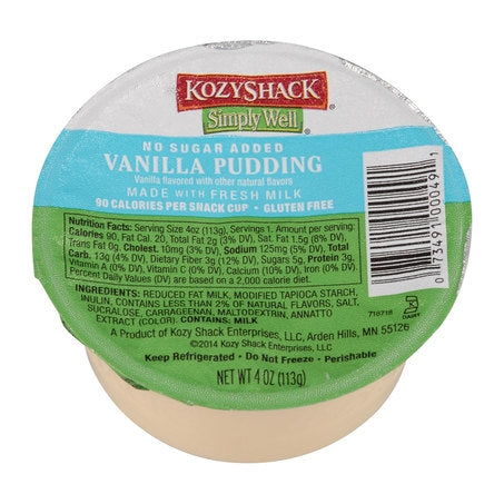 No Sugar Added Vanilla Pudding