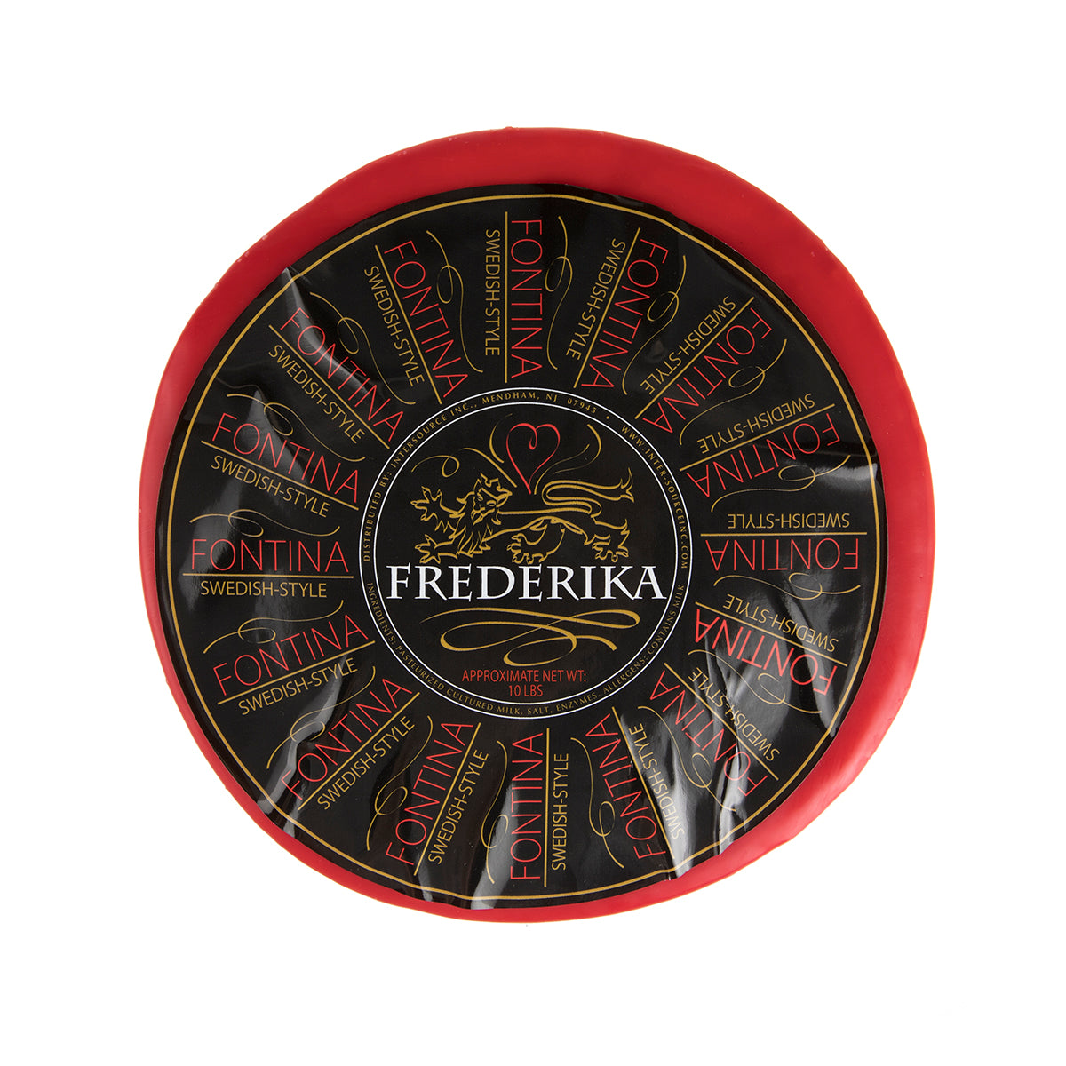 Red Wax Fontina Cheese