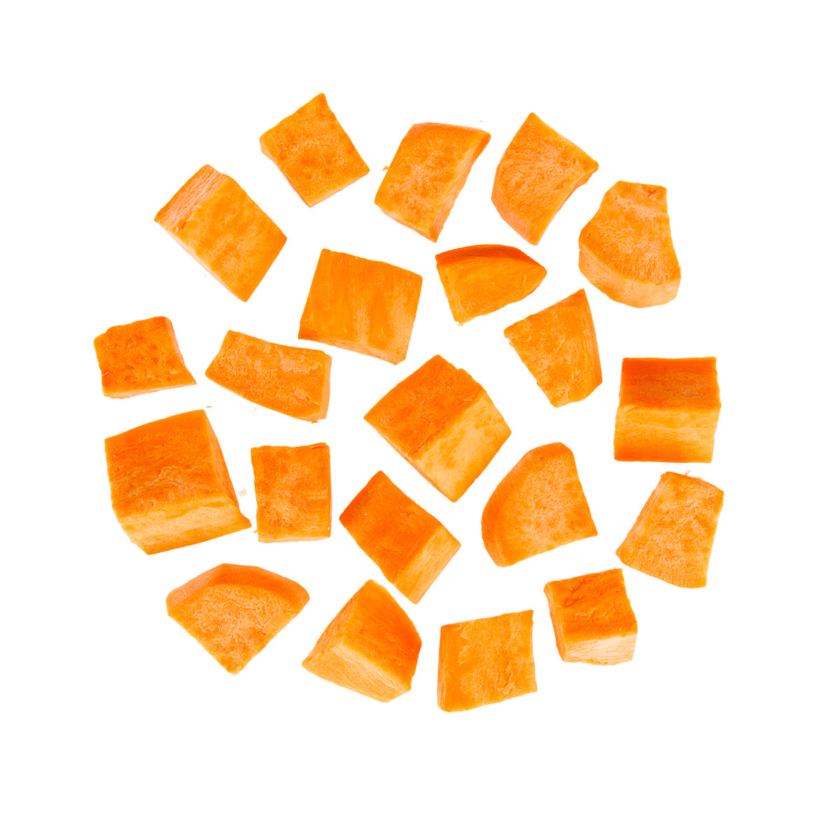 1in Sweet Potato Cubes