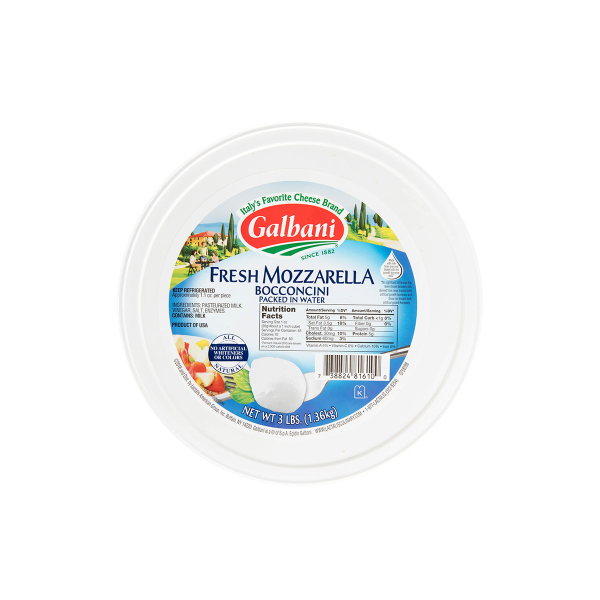 Bocconcini Mozzarella Cheese In Water