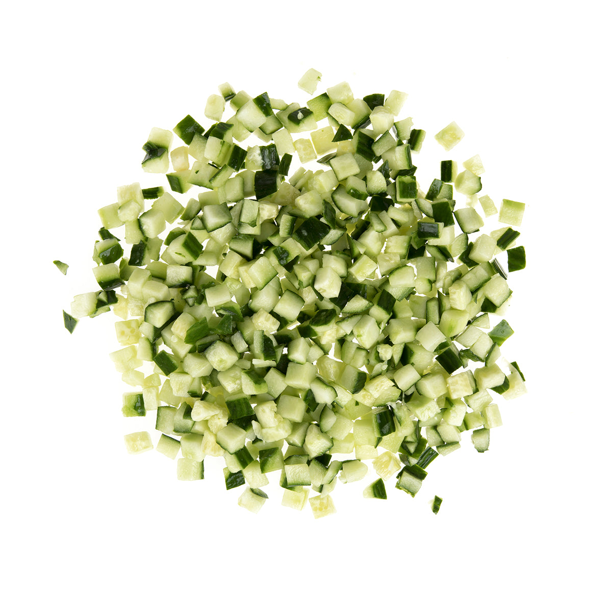 1/2in Diced Hot House Cucumbers with Skin