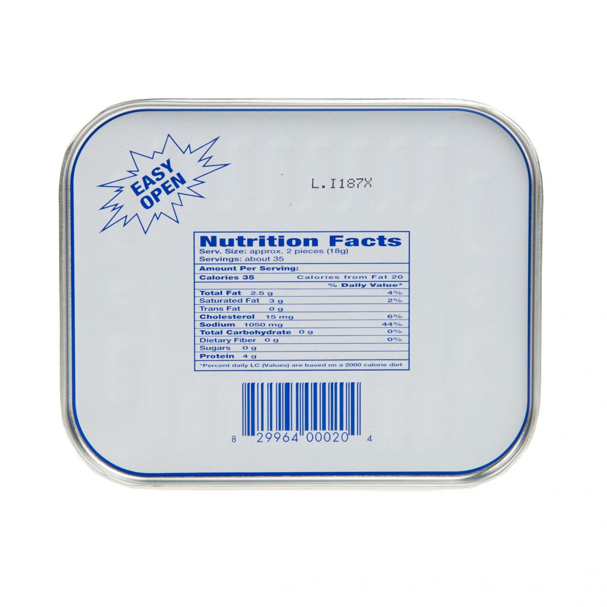 Anchovies in Olive Oil Tin