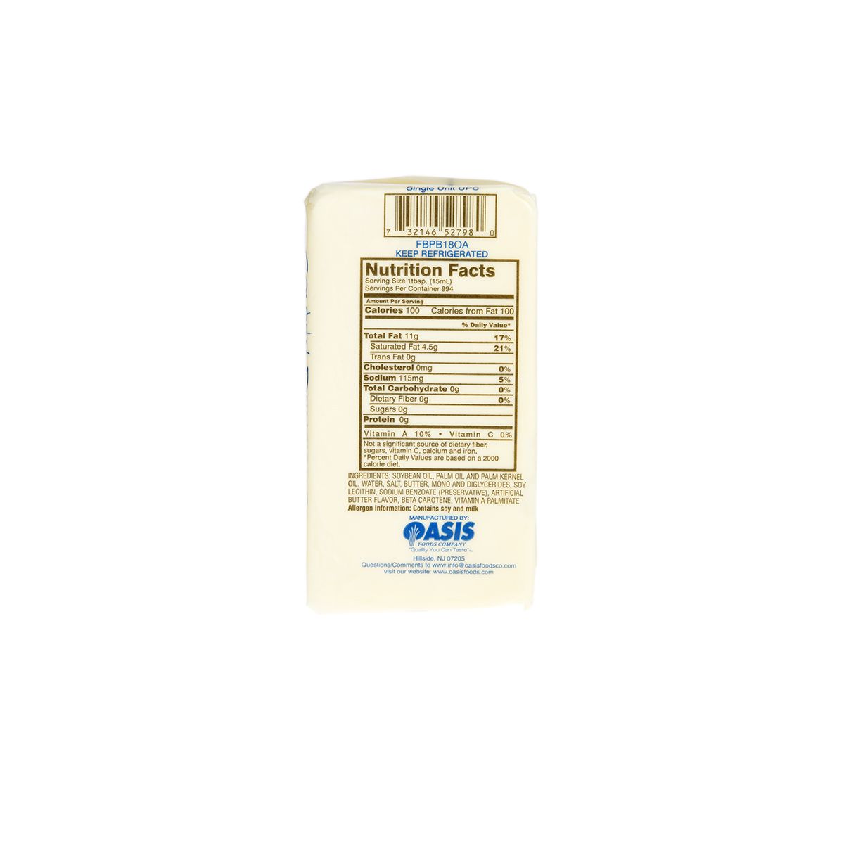 Trans Fat Free Butter Blend