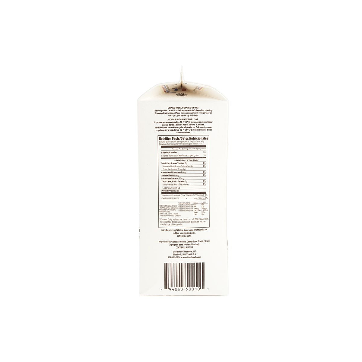 Frozen High Whip Egg Whites