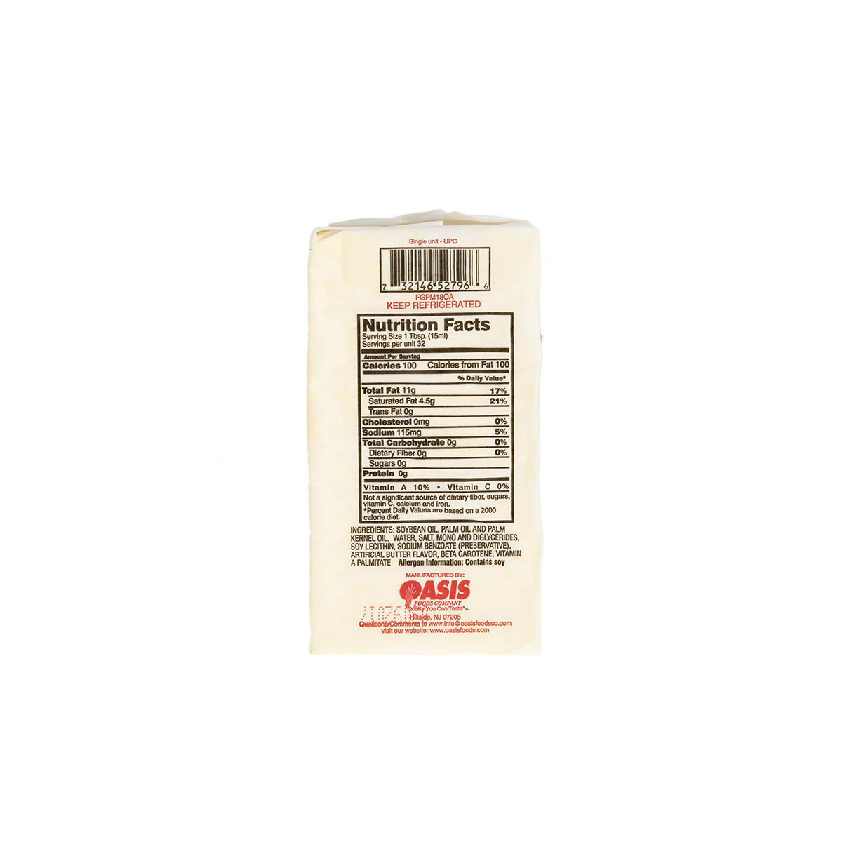 Trans Fat Free Margarine