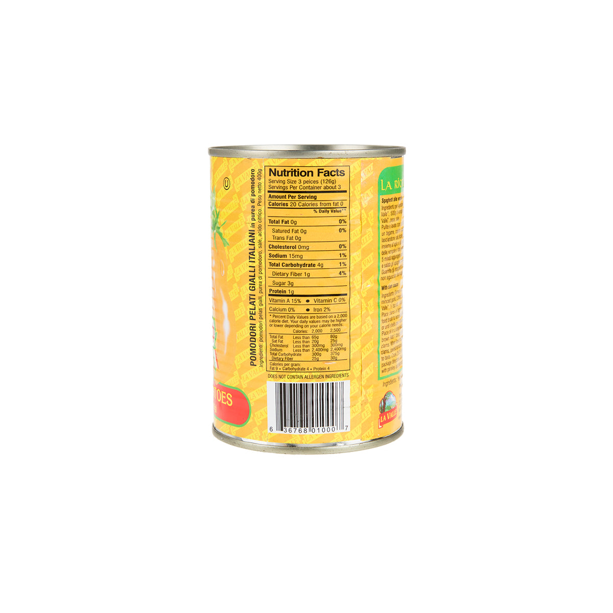 Italian Peeled Yellow Plum Tomatoes