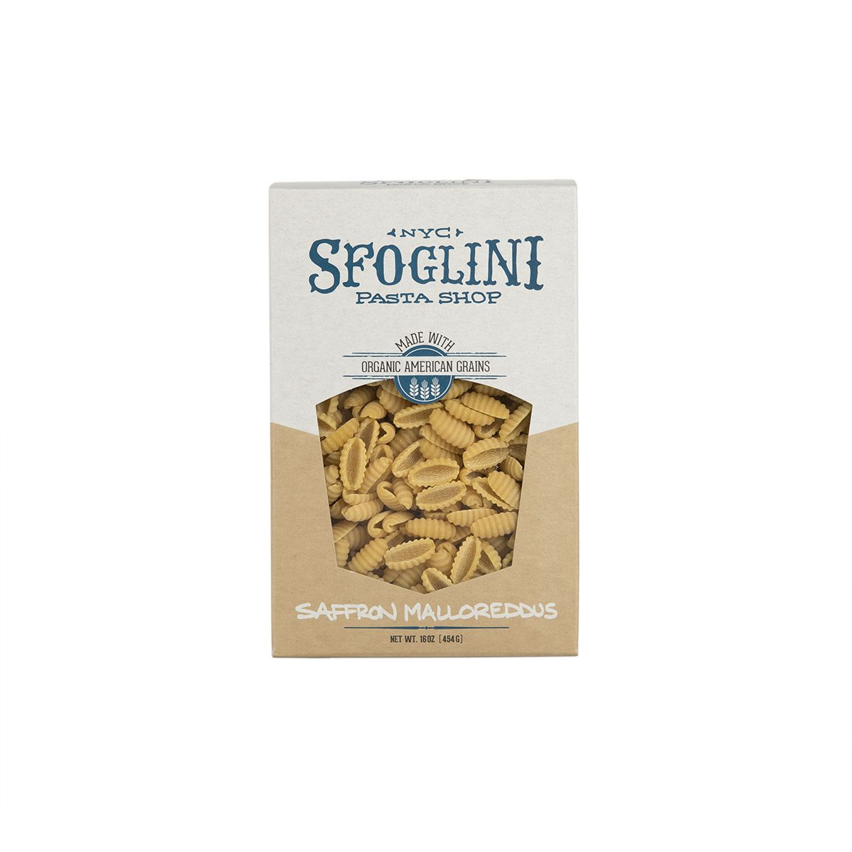 Organic Saffron Malloreddus Pasta